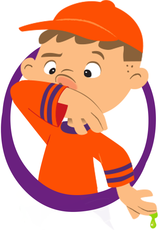 Save The Sleeve For Emergency Sneezes - Pick Your Nose Cartoon (513x738), Png Download