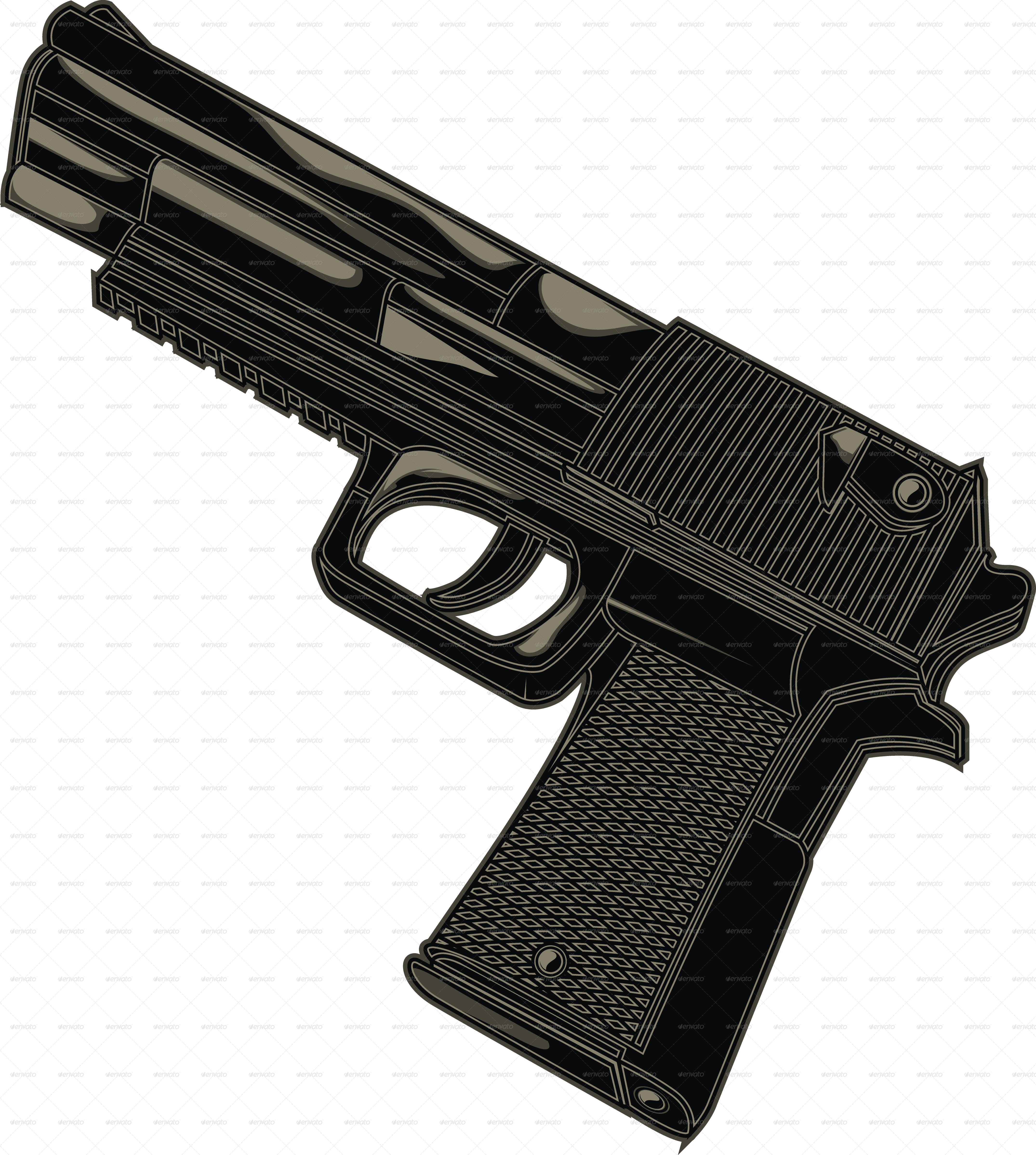 1 10 - Airsoft Gun (4300x4791), Png Download
