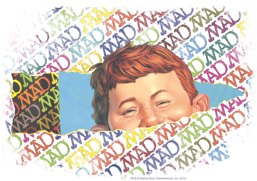 Mad Magazine Peeking Kid's T-shirt - Creative Arts (864x651), Png Download