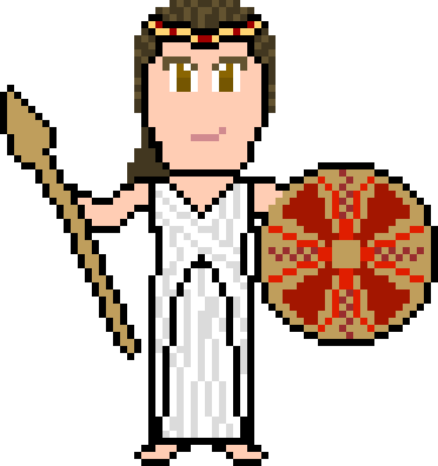 Athena - Cartoon (620x660), Png Download