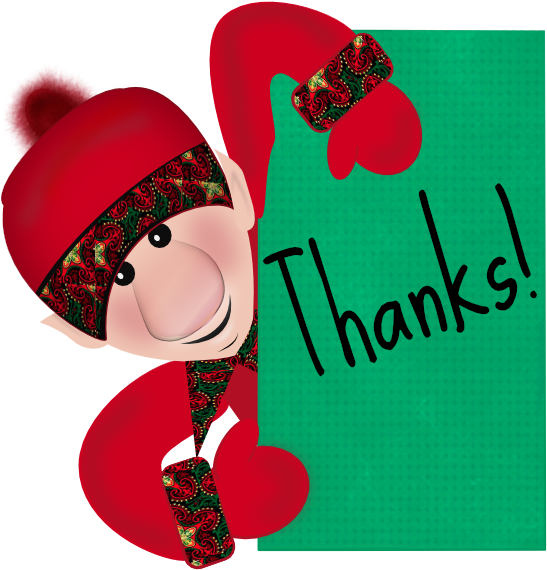 Elf Peeking Thankslp2017 - Illustration (600x600), Png Download