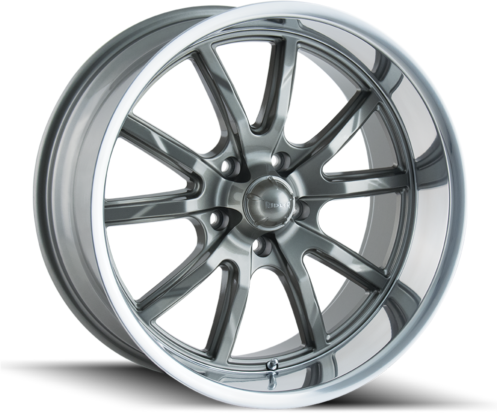 650 Grey W/ Polished Lip - Ridler 650 (1000x1000), Png Download