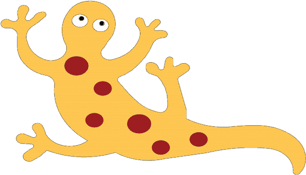 Salamander - House Gecko (746x471), Png Download