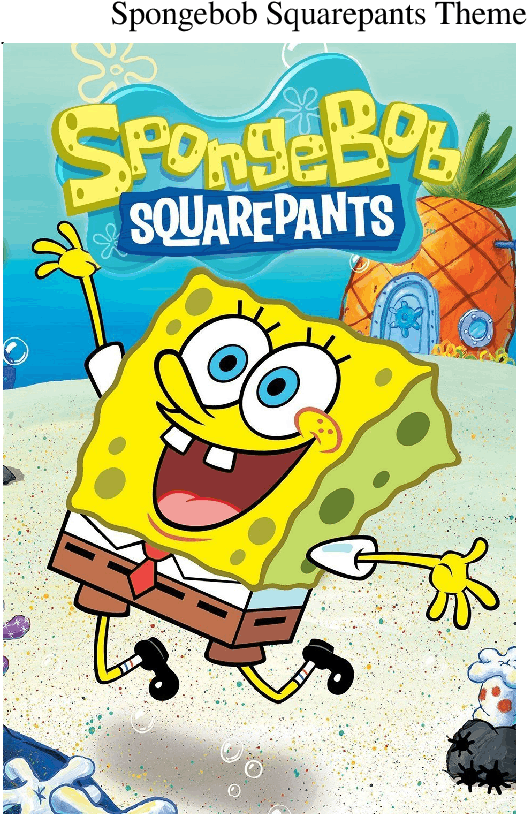 Spongebob Squarepants Theme Sheet Music For Piccolo, - Spongebob Squarepants Poster (850x1100), Png Download