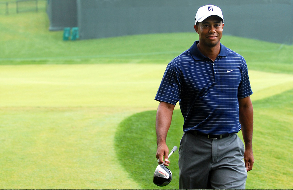 Tiger Woods - Famous Player Of Golf (1200x628), Png Download