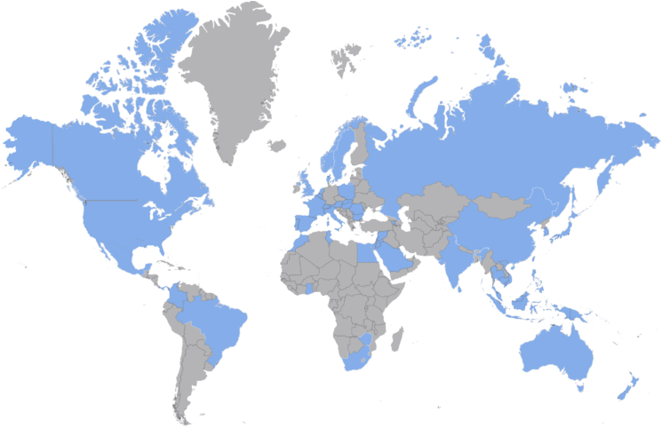 Internship In Japan - Map Of Immigration Global 2018 (768x490), Png Download