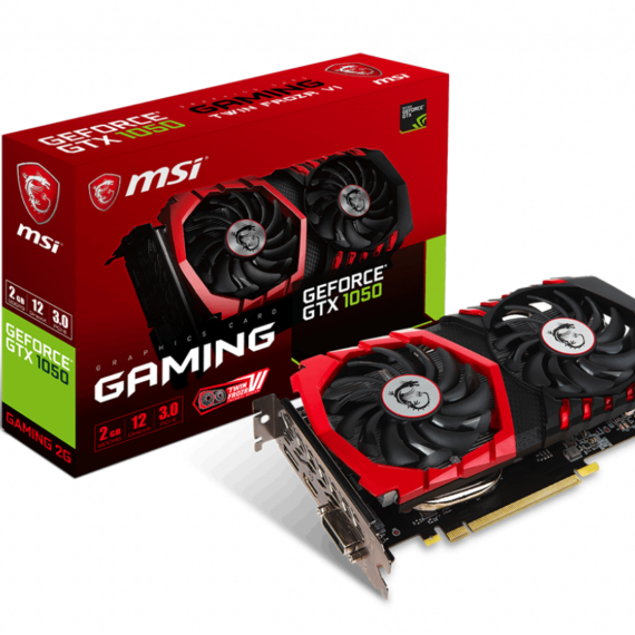 Msi Gtx 1050 Gaming 2g - Nvidia Geforce Gtx 1050 2gb (570x570), Png Download
