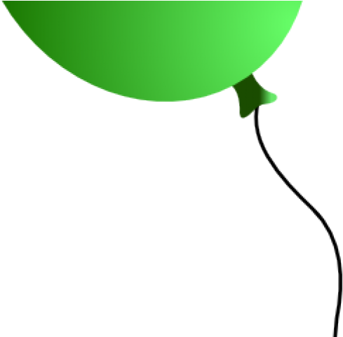 Green Clipart Balloon (640x480), Png Download