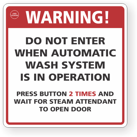 Not Enter When Automatic Wash System Is In Operation - Pattern Oriented Software Architecture (672x672), Png Download