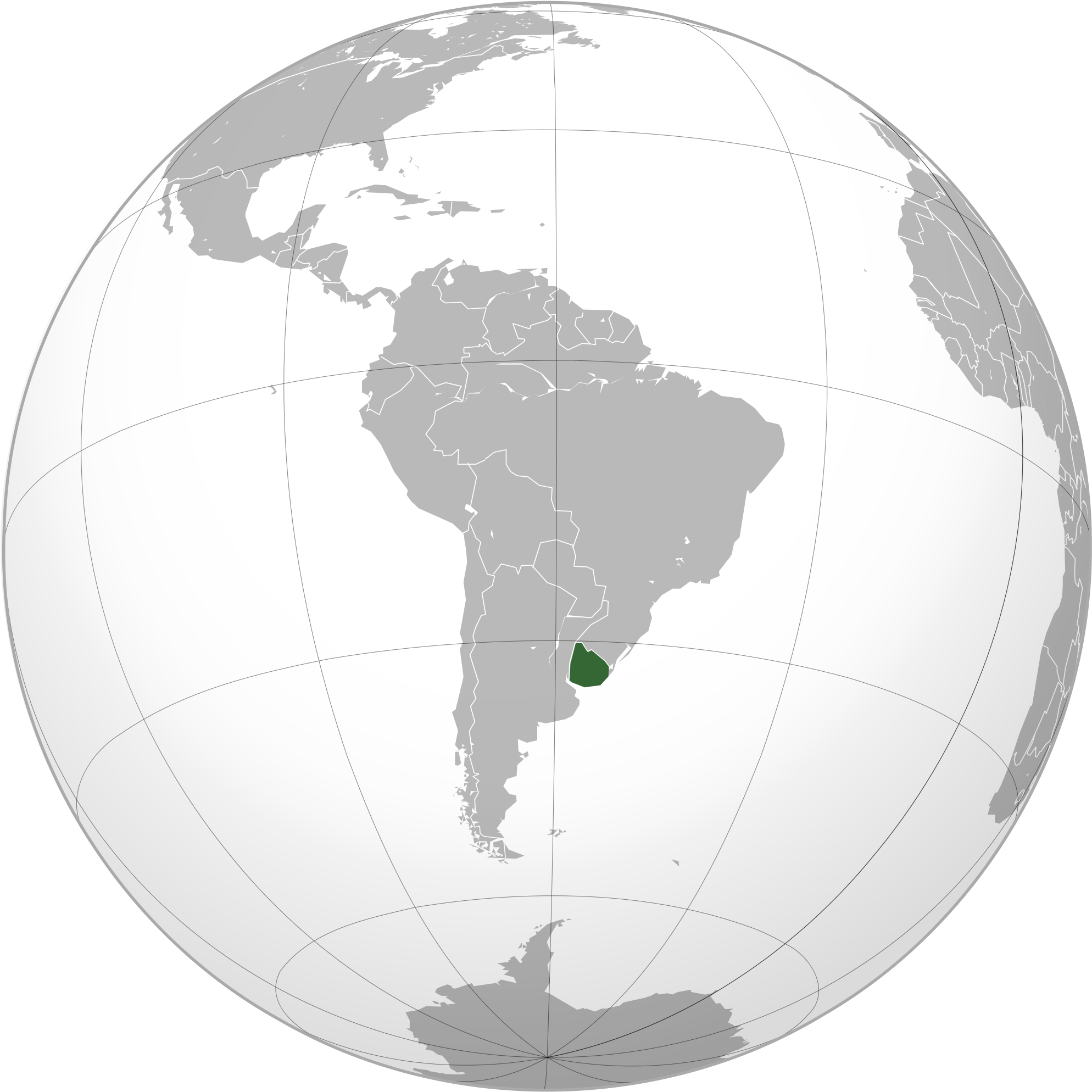 2000px-uruguay - South America (2000x2000), Png Download