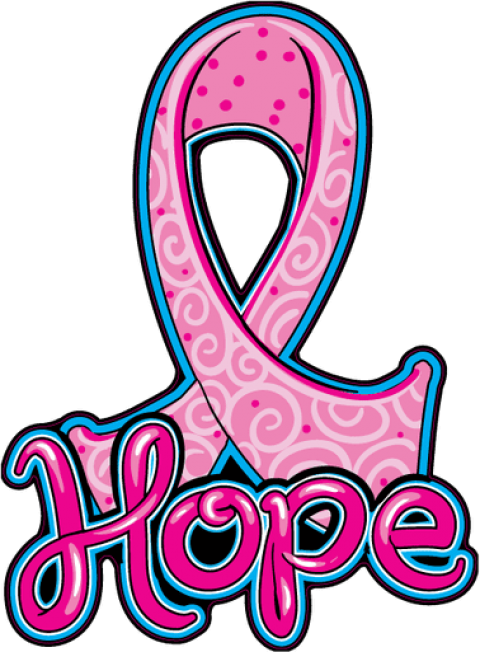 Free Png Download Cute Cancer Ribbon Png Images Background - Hope Pink Ribbon Png (480x652), Png Download
