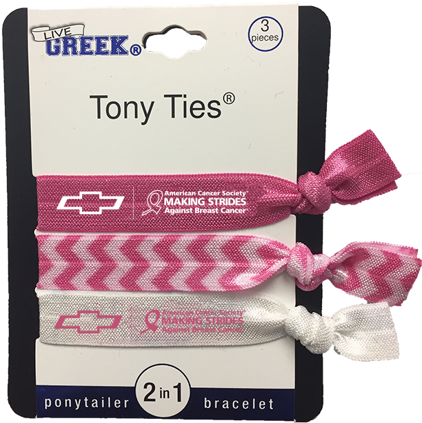 Breast Cancer Awareness Hair Ties - Chain (700x636), Png Download
