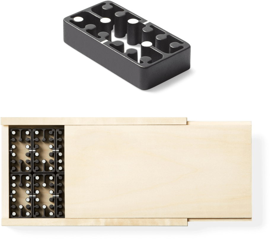 Minimalist Aluminum Domino Set - Plywood (1060x1060), Png Download