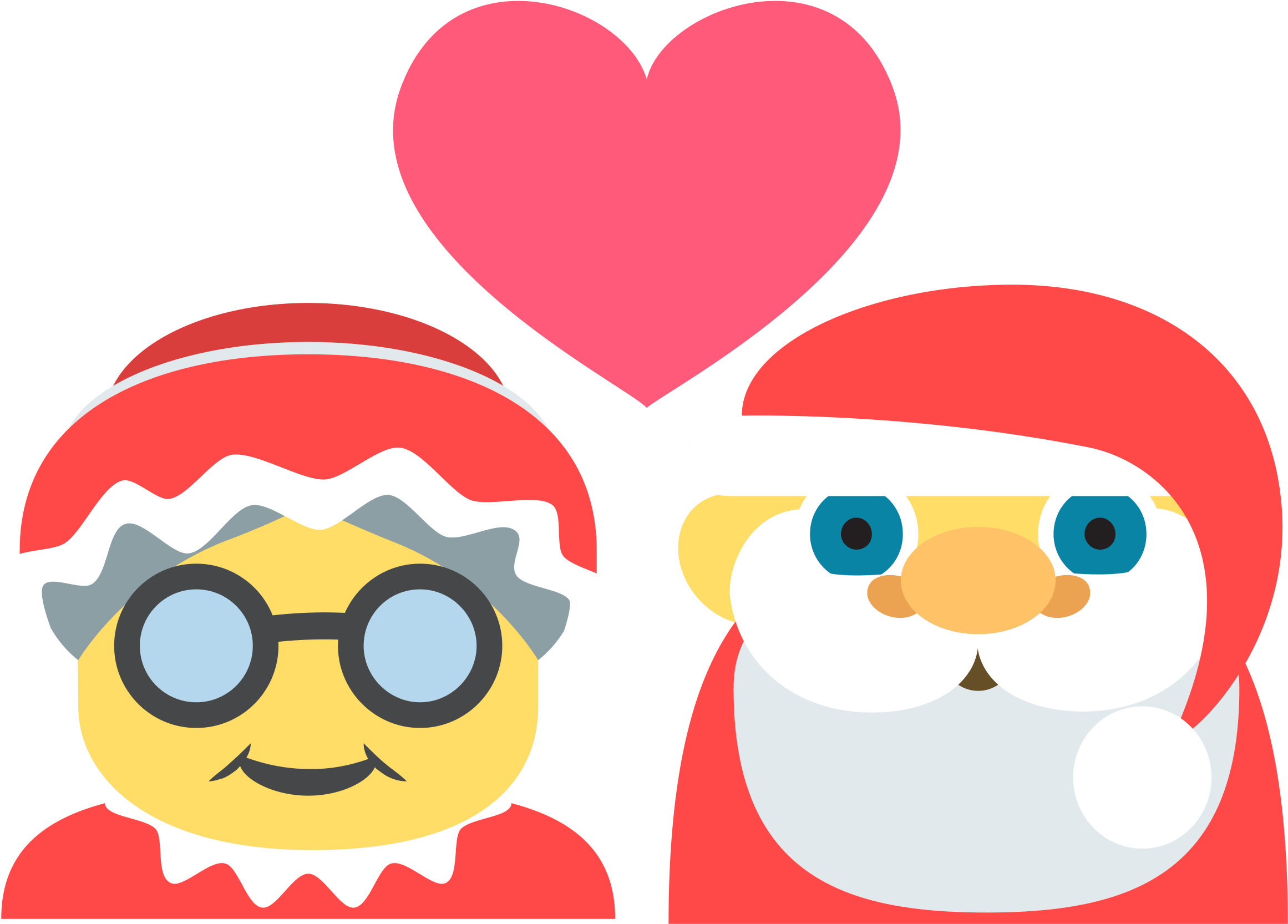 Emoji T-shirt Iron On Transfer - Transparent Santa Emoji (2400x2400), Png Download