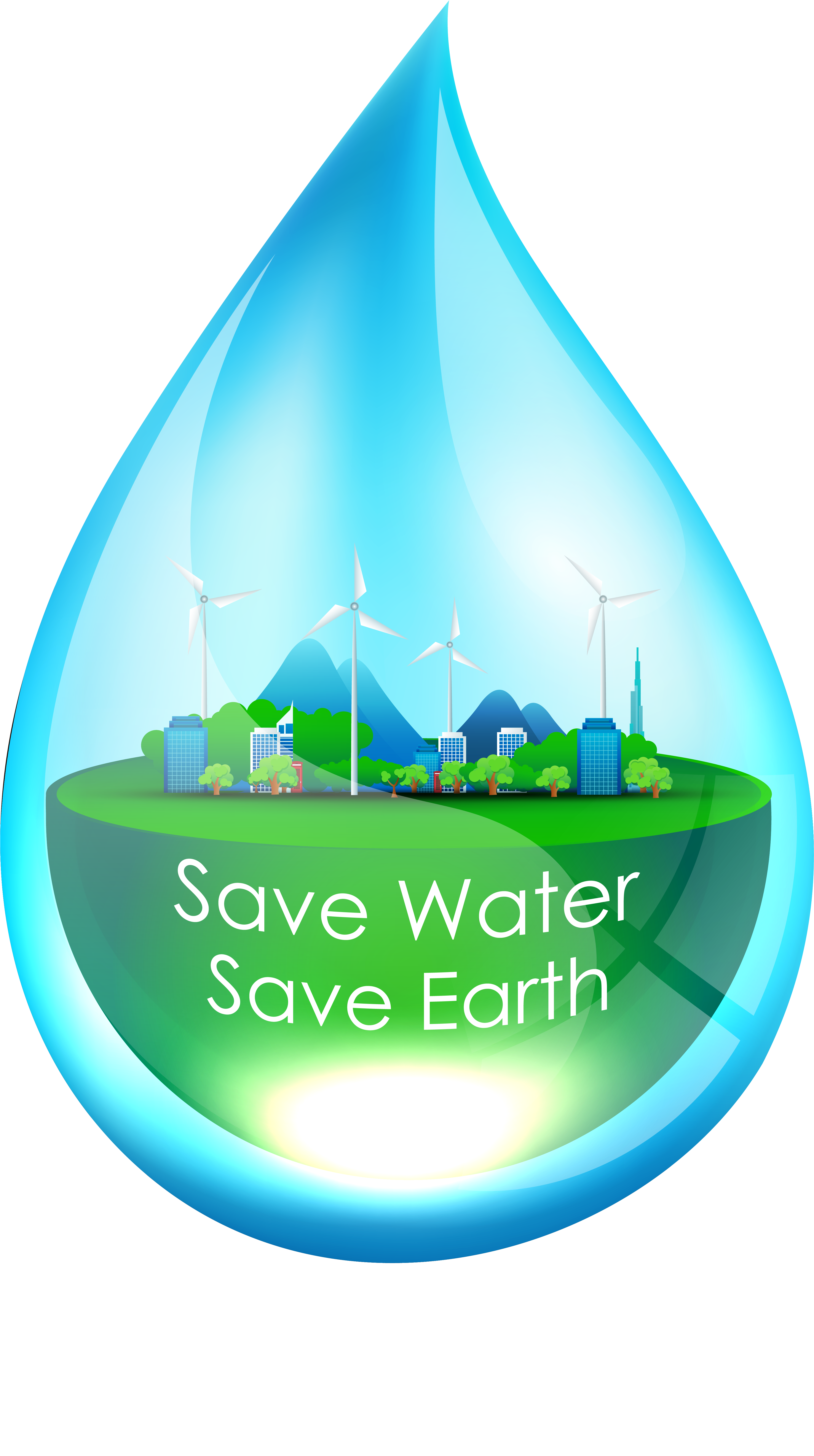Water Drop Vector Png (7288x7288), Png Download