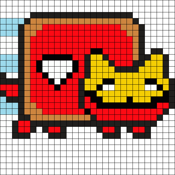 Nyan Cat Perler Bead Pattern - Central City Brewing Co Ltd (610x610), Png Download