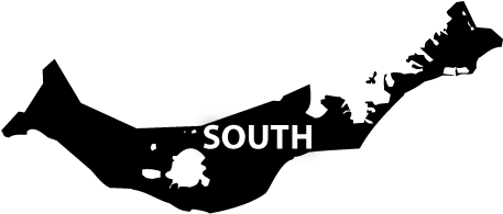 South - Silhouette (716x529), Png Download