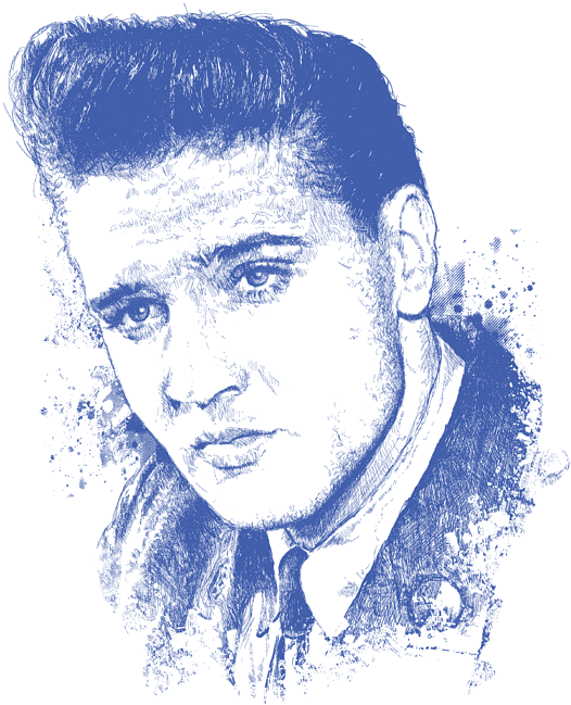 Click And Drag To Re-position The Image, If Desired - Elvis Presley (525x700), Png Download