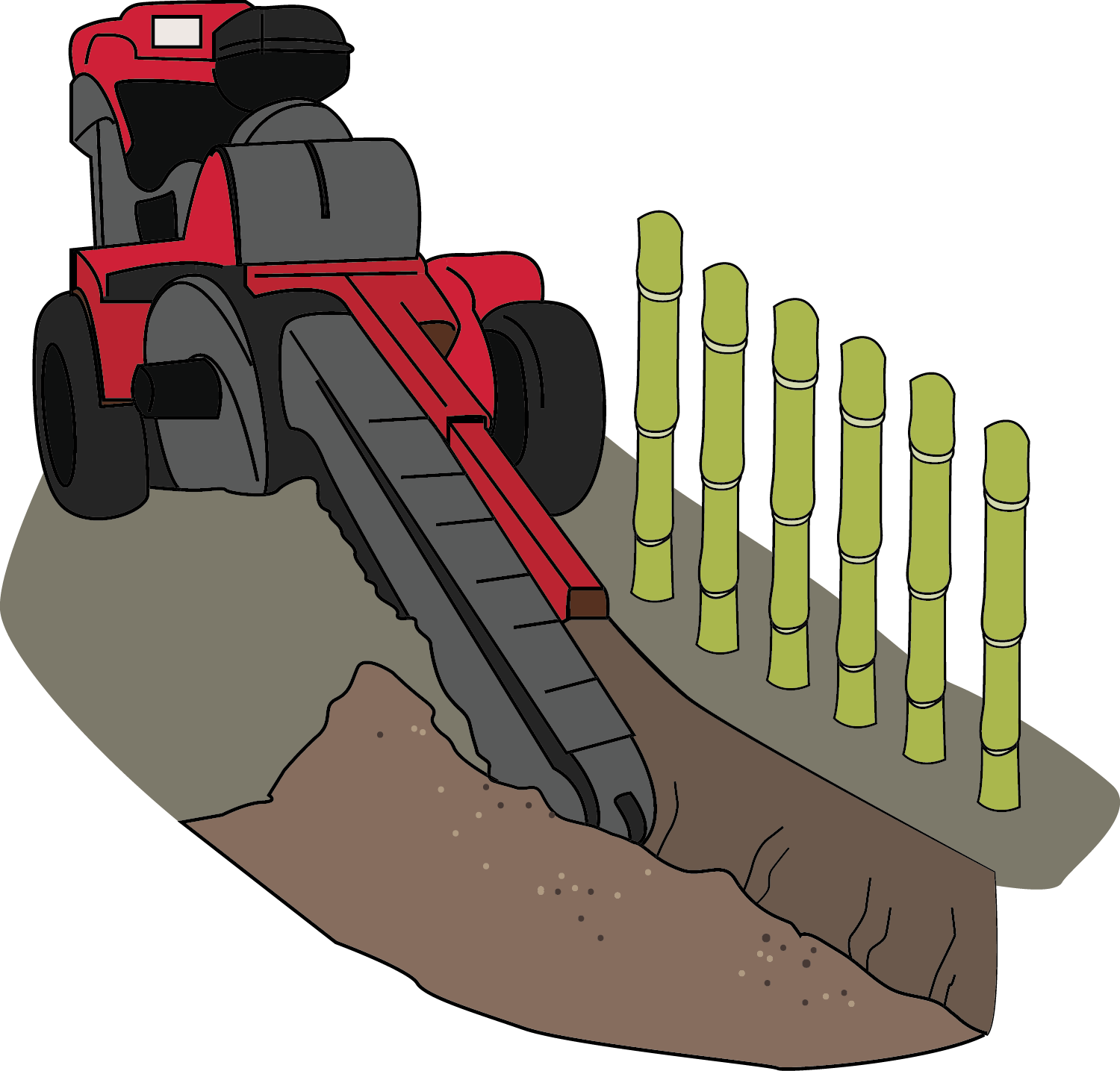 Dig Trench By Machinerenting A Trencher Will Make The - Illustration (1500x1435), Png Download