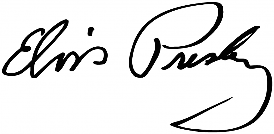 Handtekening Elvis Presley - Elvis Presley Decal (875x1000), Png Download