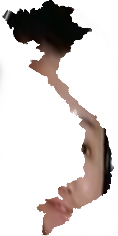 Forsen - Vietnam Map Hanoi Ho Chi Minh (400x800), Png Download