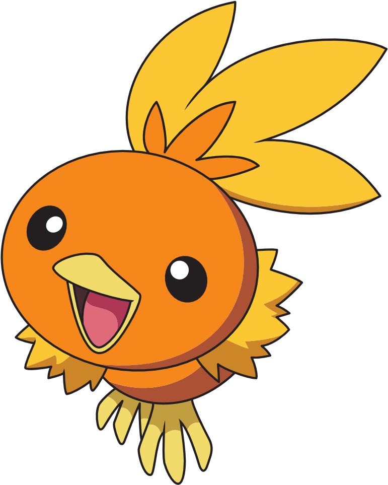 Pokemon Torchic Best Nature - Cartoon (848x1199), Png Download