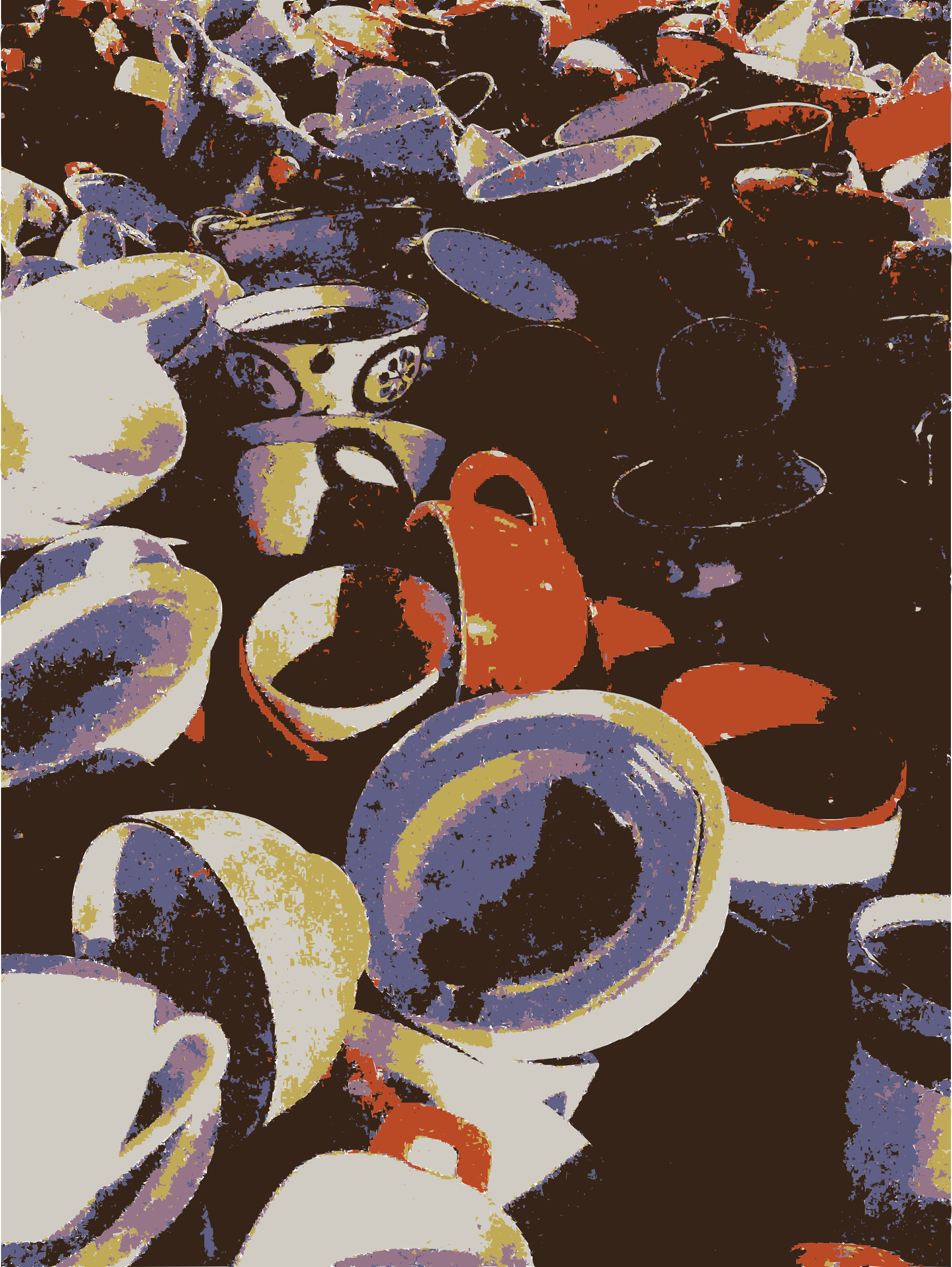 This Free Icons Png Design Of A Pile Of Cups (1804x2400), Png Download
