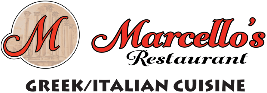 Marcellos Restaurant Logo Final-2018f - Calligraphy (1000x365), Png Download