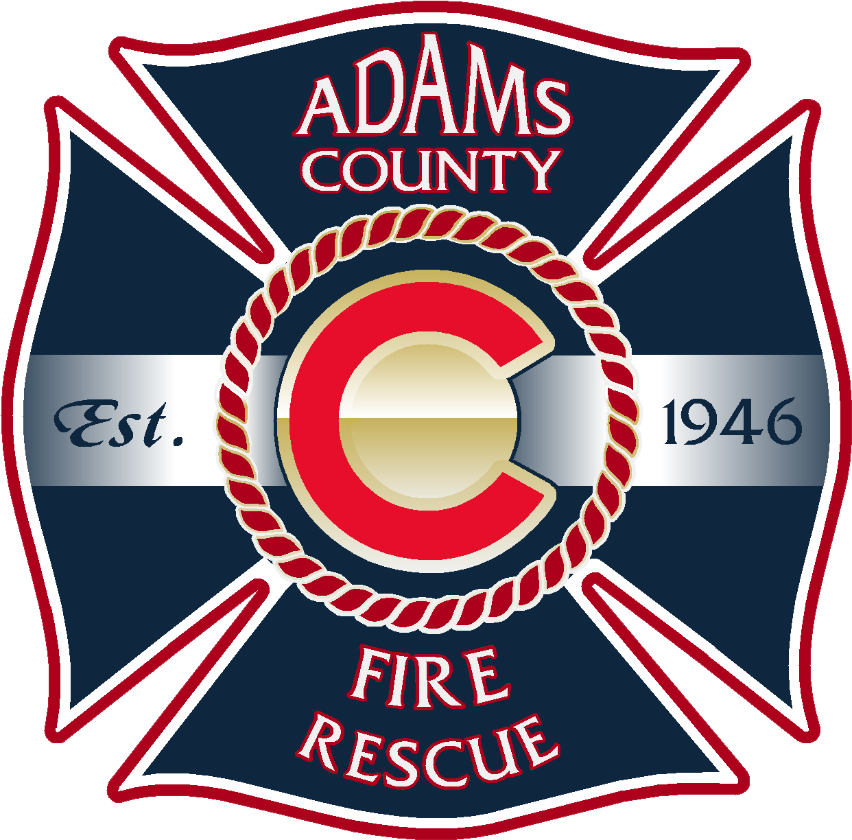 Adams County Fire Department (1249x1232), Png Download