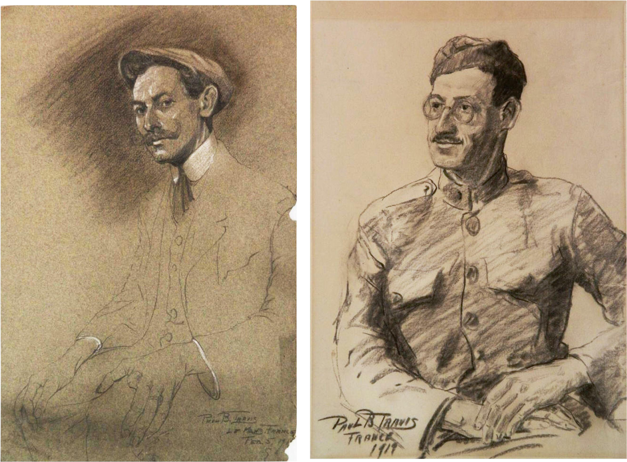 Png Transparent Download Soldier Portraits A Pair Chairish - Sketch (2943x2168), Png Download