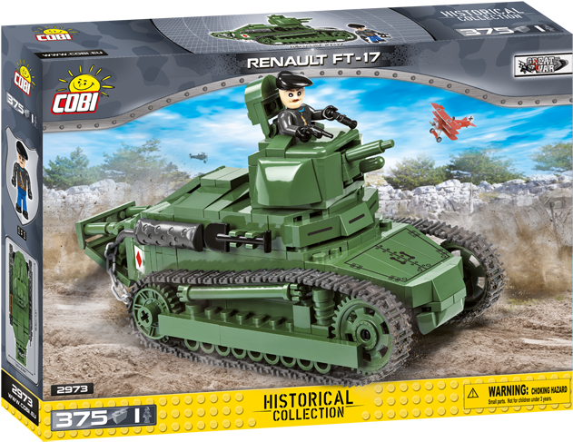 Cobi Ww1 - Renault Ft 17 (668x516), Png Download