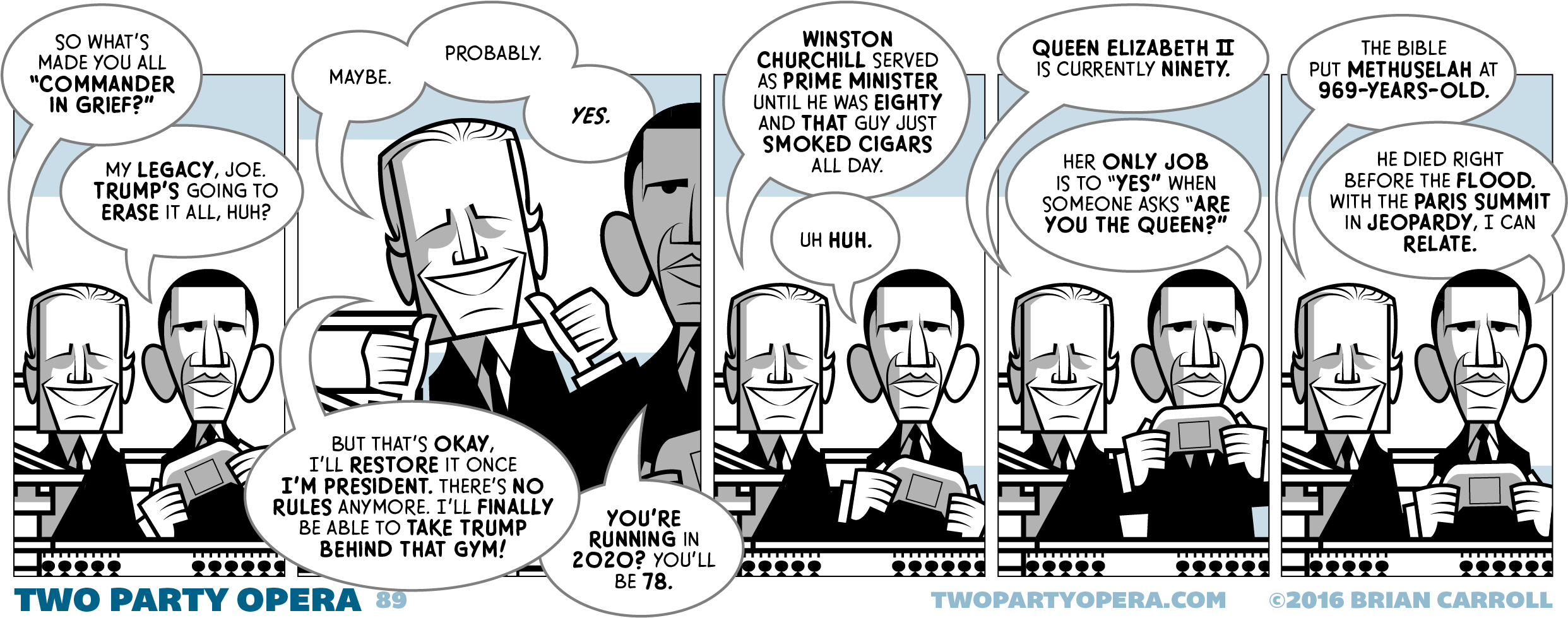 Biden His Time - Comics (2500x988), Png Download