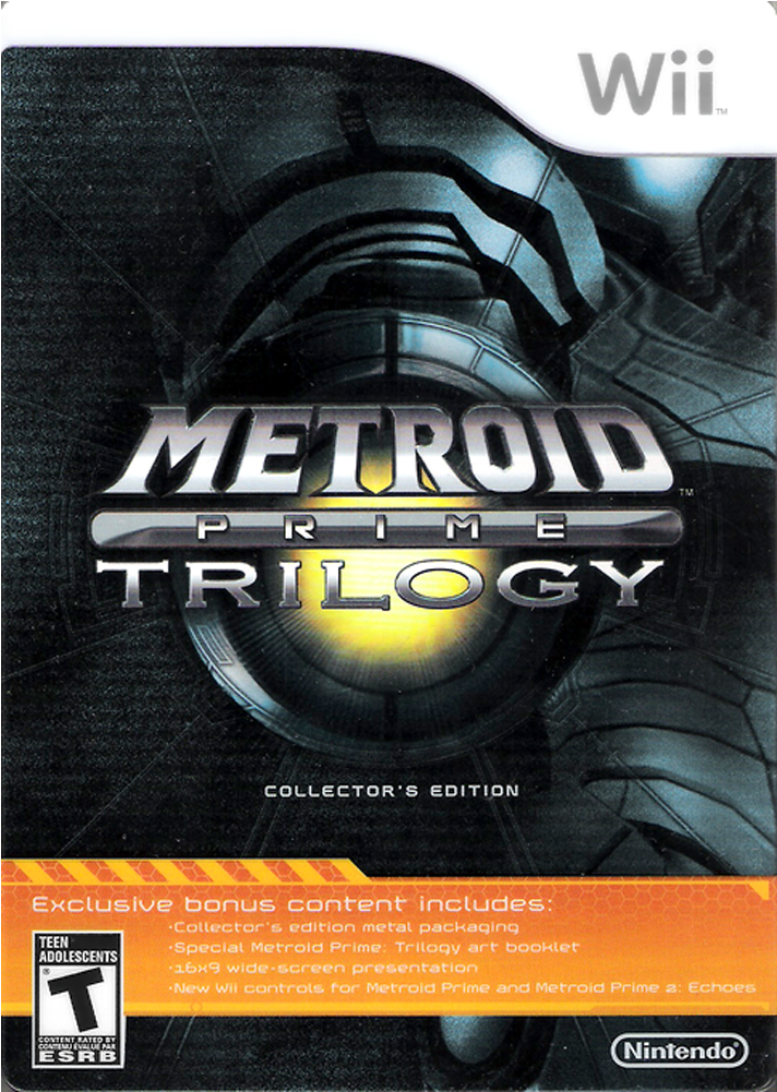 Metroid Prime Trilogy Cover (1000x1000), Png Download