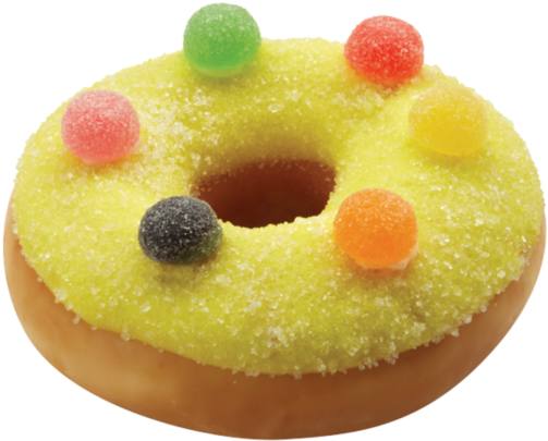 Back To School With Krispy Kreme - Jelly Tots Doughnut (650x563), Png Download