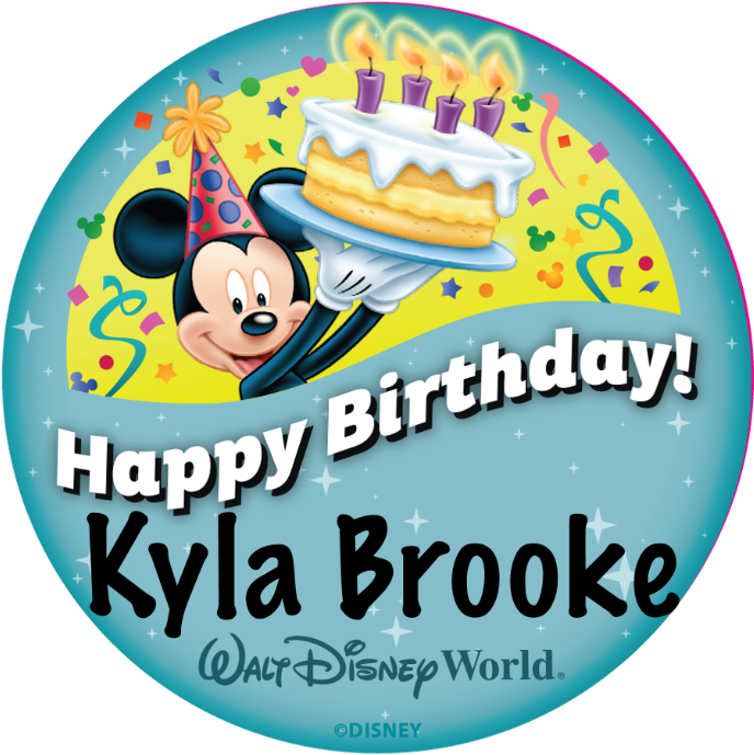 Walt Disney World Todayverified Account - Happy Birthday Pin Disney World (1024x947), Png Download