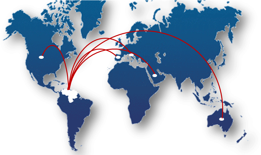 Estos Son Los Datos Más Recientes Acerca De Los Venezolanos - World Map (890x500), Png Download