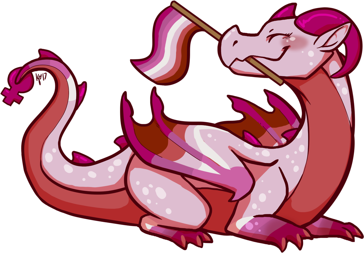 Mintt With Two T's Some Little Pride Flag Dragons I - Pride Flag Dragons (1280x892), Png Download