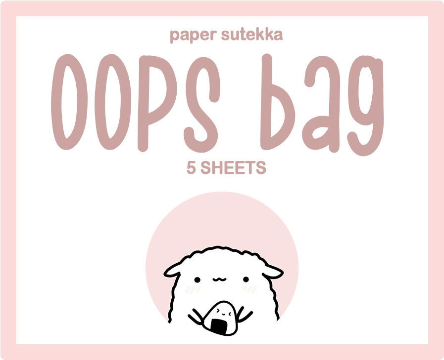 Oops Grab Bags - Cartoon (1000x1000), Png Download