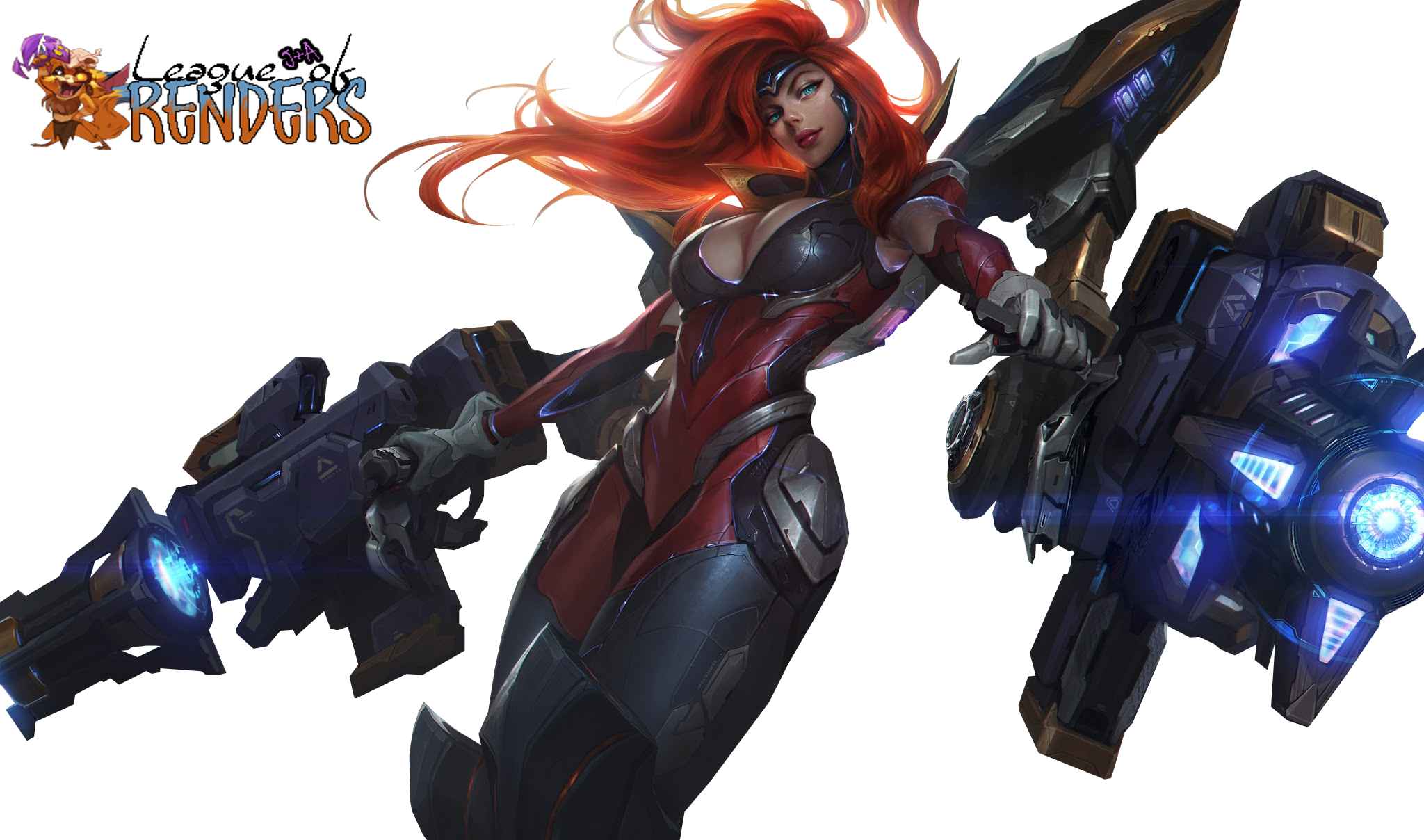 Anime Gun Goddess Miss Fortune (2048x1208), Png Download