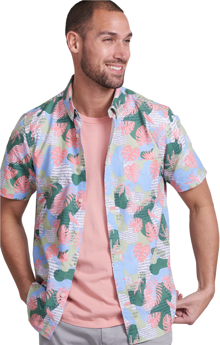 Get The Granville Print Shirt In Multi Coloured Online - Gentleman (960x1440), Png Download