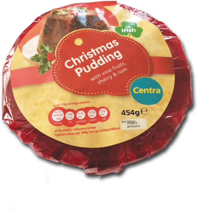 Centra Christmas Pudding 454g - Baked Goods (800x800), Png Download