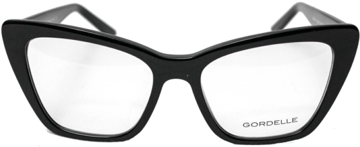 Gotham Black Front - Saint Laurent Cat Eye Optical Red (600x600), Png Download