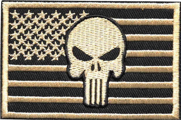 Punisher American Flag - Punisher Skull American Flag (1024x1024), Png Download