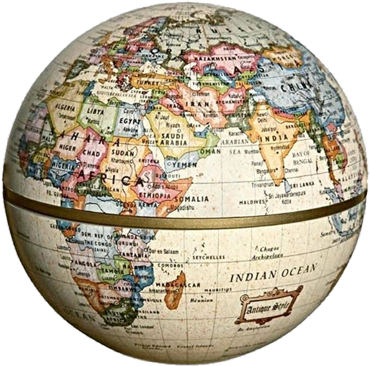 Moodboard Sticker - Antique Globe Online India (1024x922), Png Download