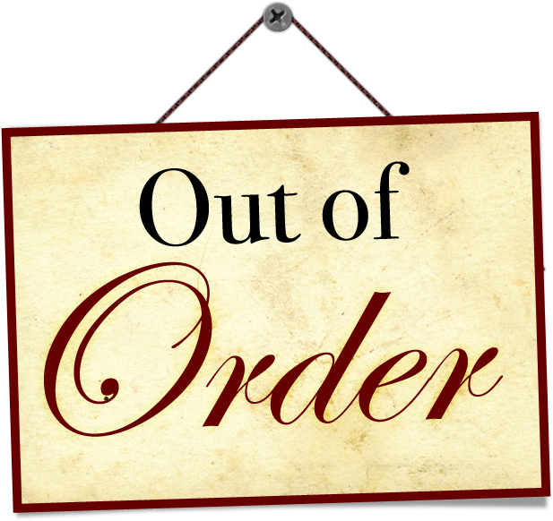 Out Of Order Sign Png (630x630), Png Download