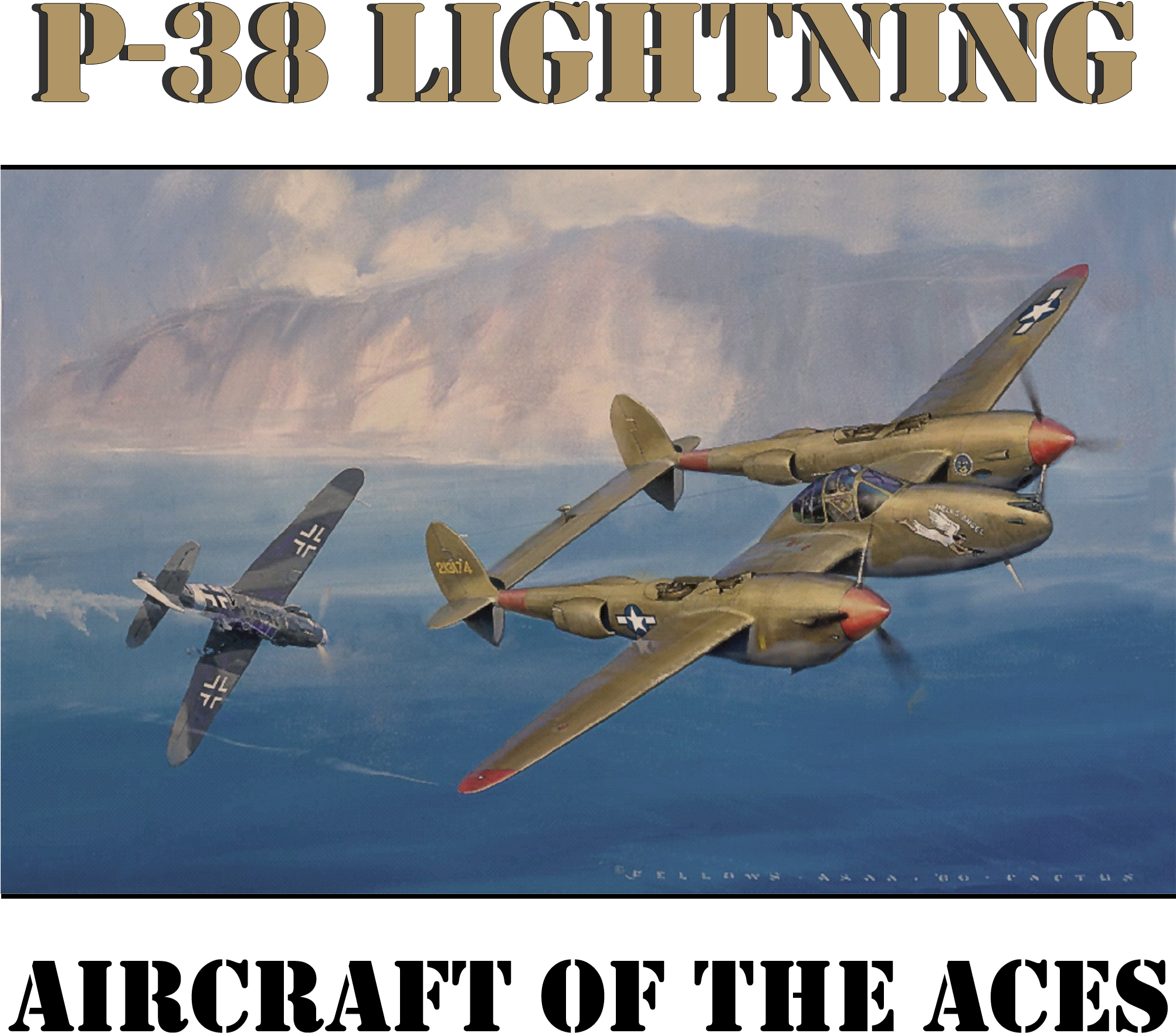 Aircraft Of The Aces - Lockheed P 38 Lightning Shirt (2100x2100), Png Download