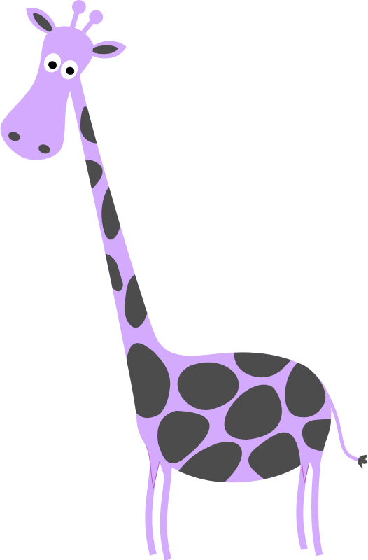 Giraffe Sympa In Lavender & Gray - Quotes About Smile Funny (526x800), Png Download