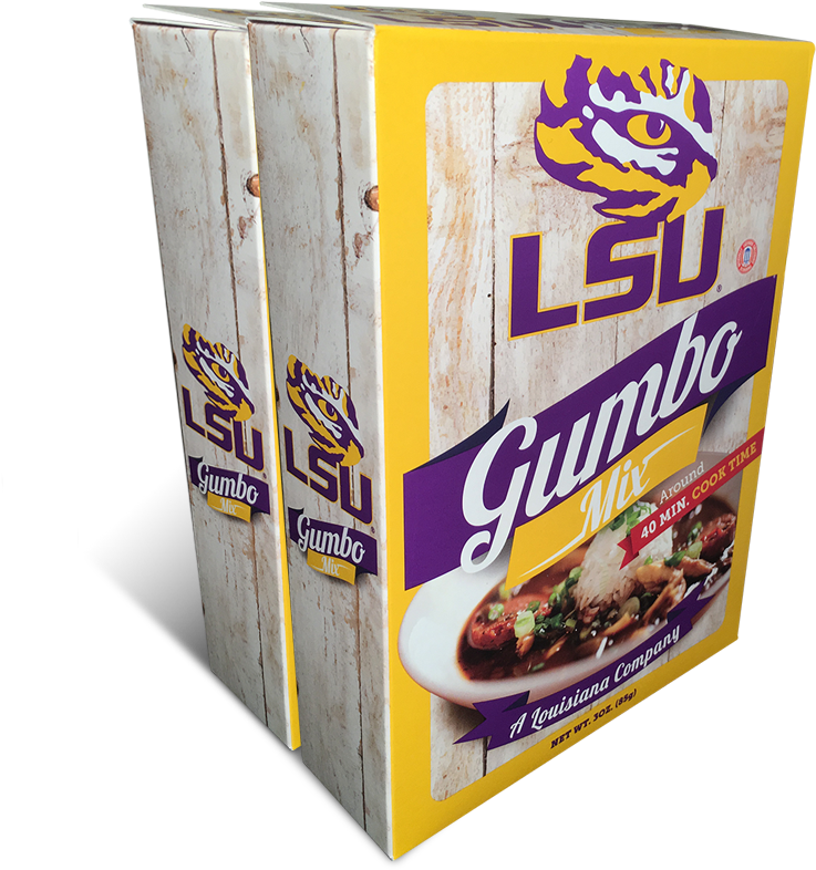 Lsu Gumbo Mix 2 Pack Game Day Foods - Lsu (960x1091), Png Download