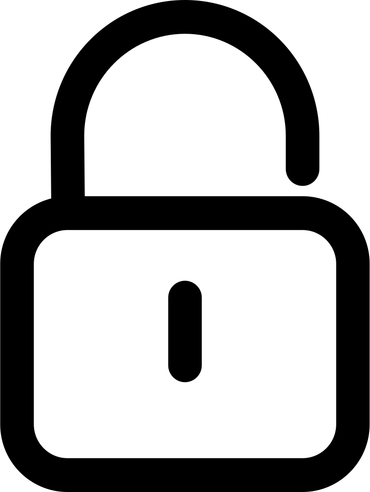 Password Vector Network Icons Scalable Computer Graphics - Lock Line Icon Png (736x980), Png Download