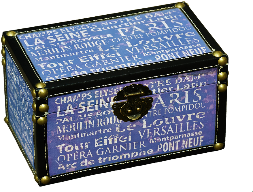 Chest, Box, Closure, Casket, Ornament, Luggage - Box (960x677), Png Download